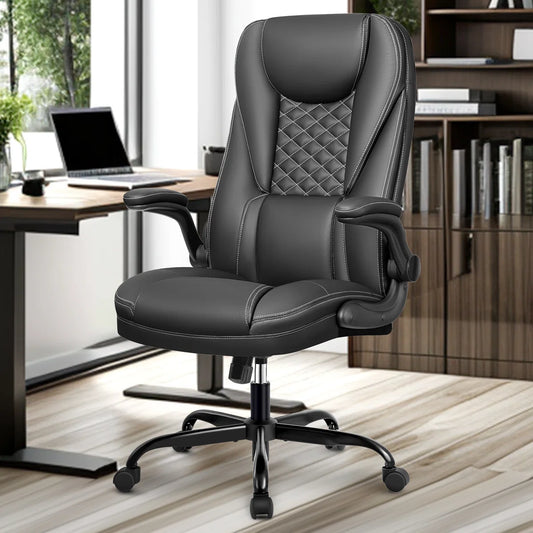 Loriece Ergonomic Executive Chair with Flip-up Armrests