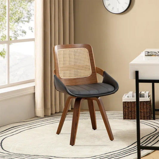 Arias Modern Swivel Faux Leather Home Office Chair